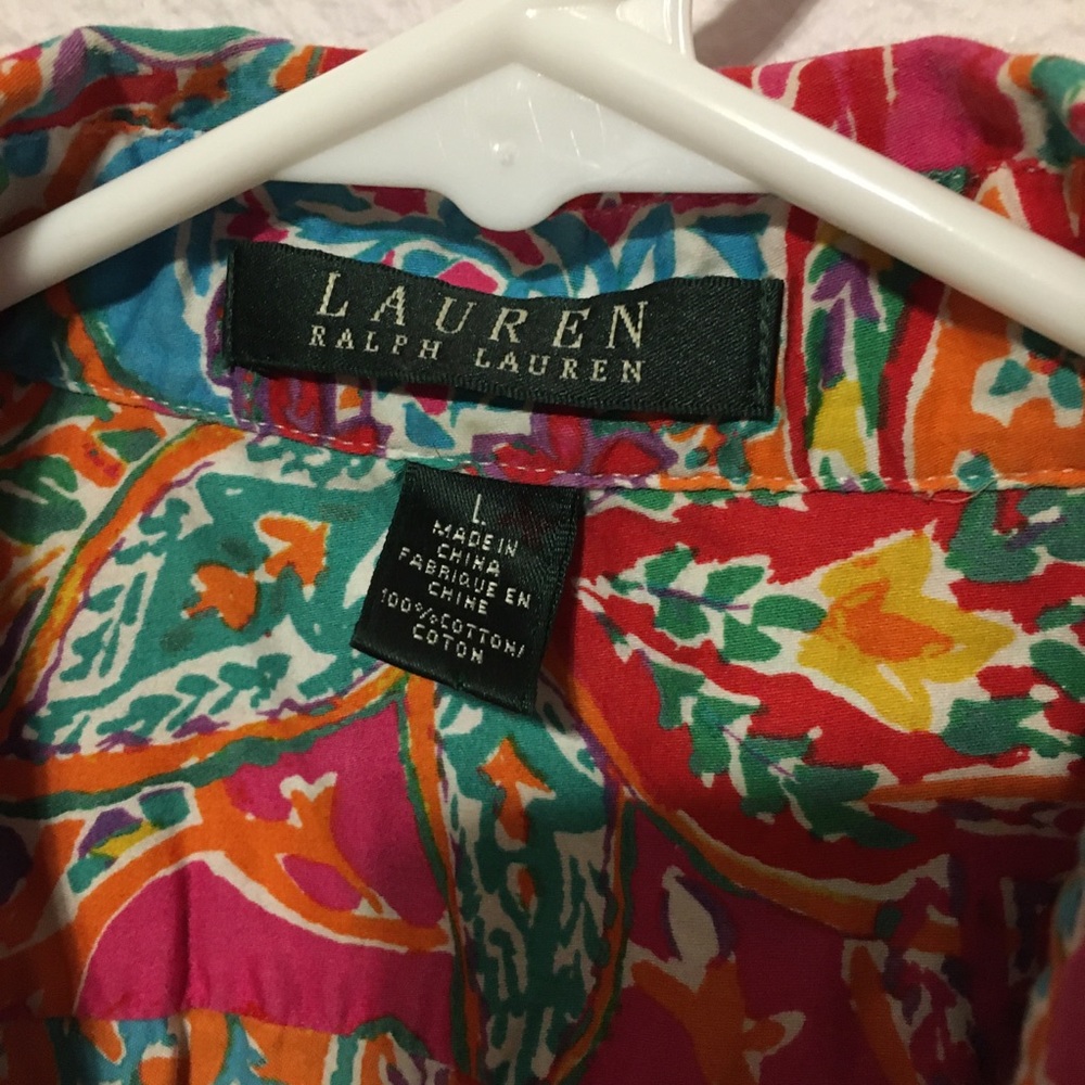 Lauren Ralph Lauren large floral blouse - Picture 3 of 7